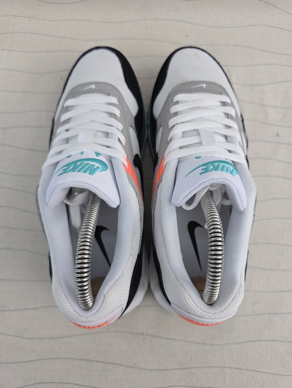 Nike Womens Air Max Correlate White Black New Green White Shoes 511417-136 Sz 7 - Picture 8 of 13